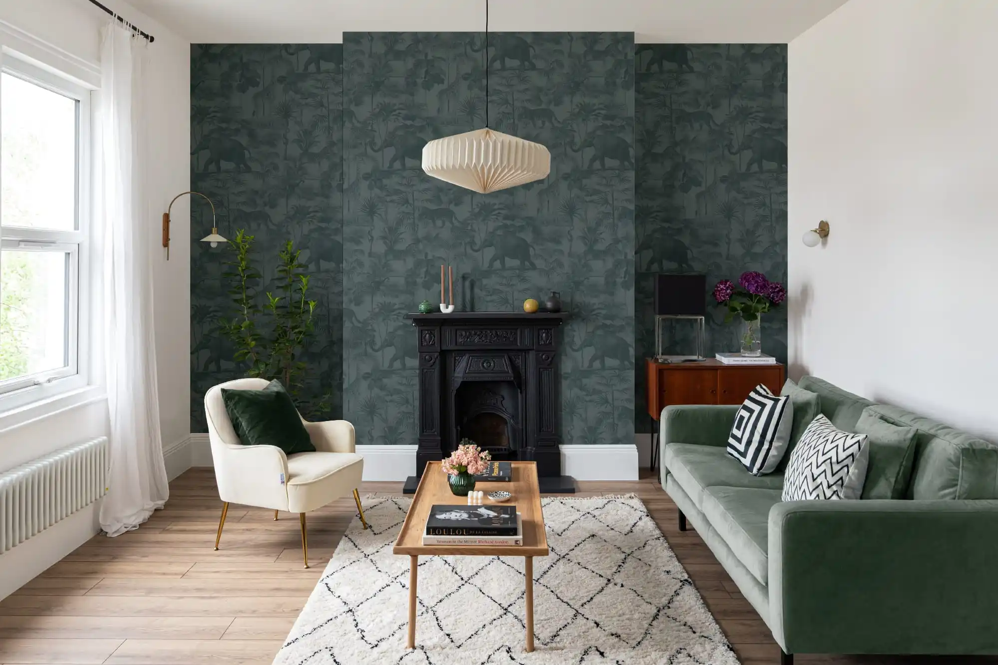 Luxury wallpaper installation in Dallas master bedroom