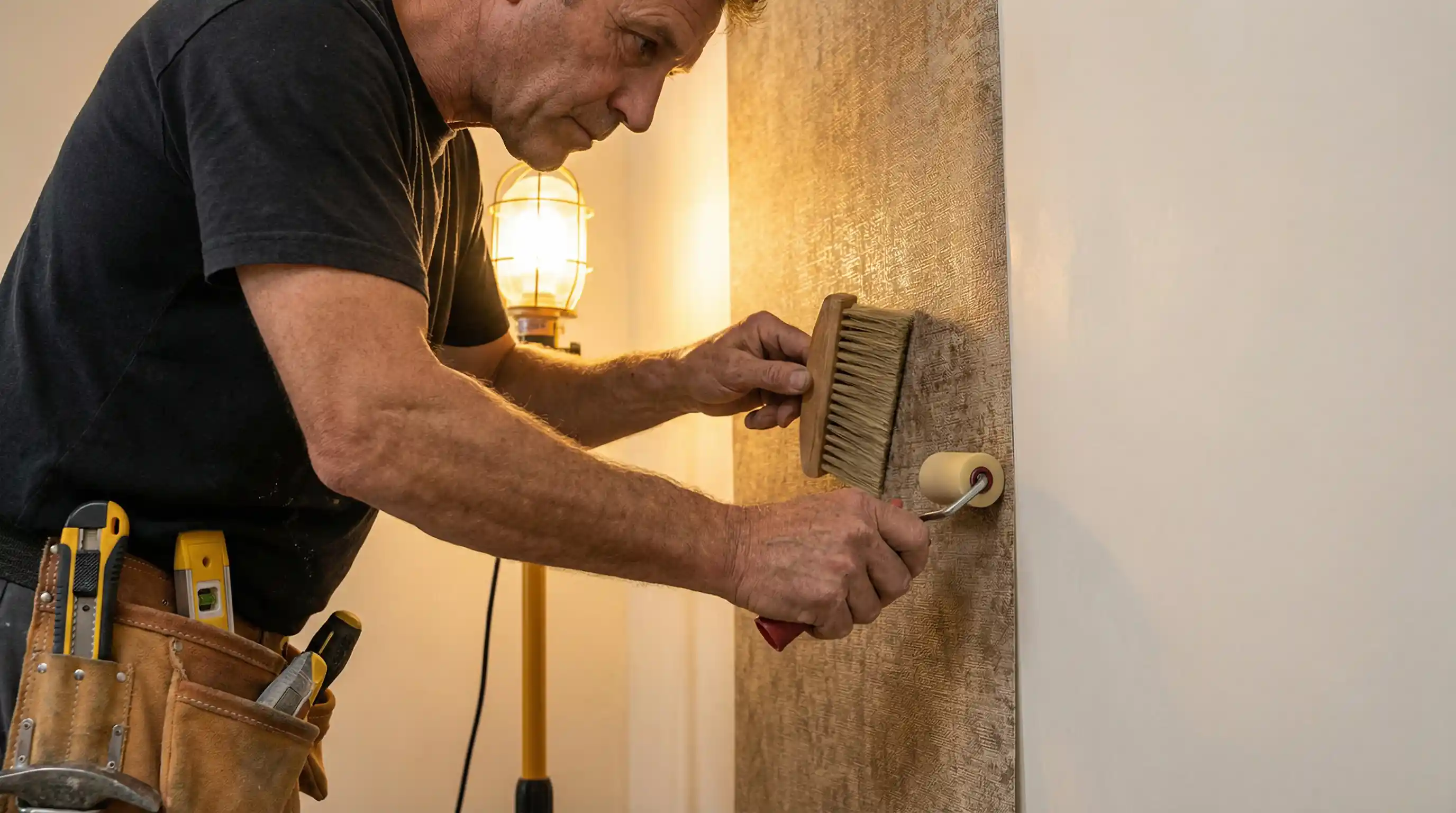 Wallpaper removal and prep in Carrollton